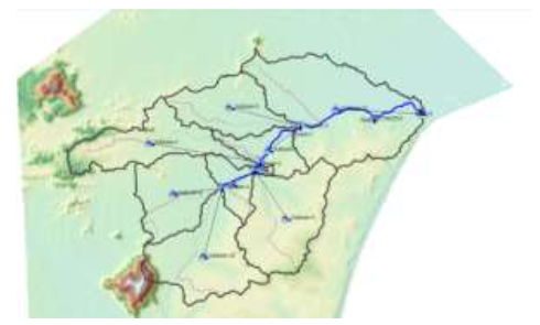Minh họa sơ đồ lưu vực và mạng thoát nước