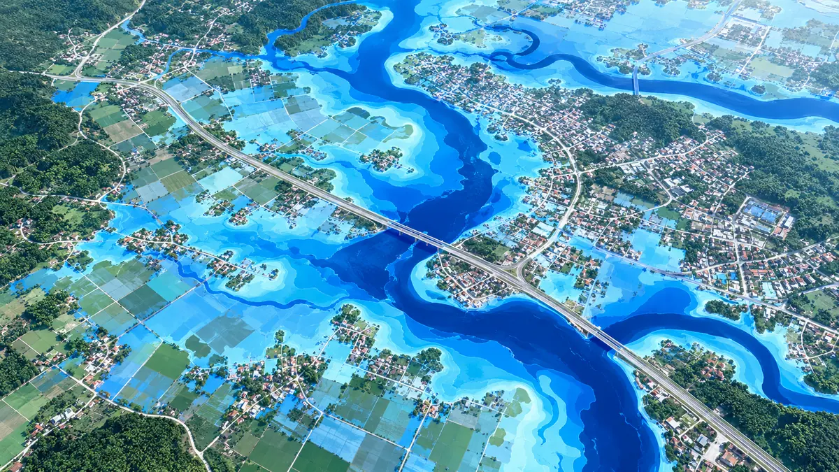 Minh họa Mô phỏng ngập lụt